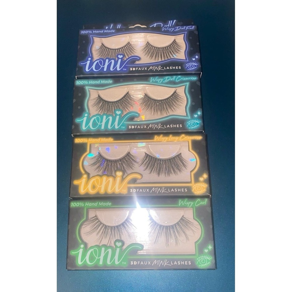 IONI Hello Doll 3D Faux Mink Lashes Bundle (Wispy Collection)